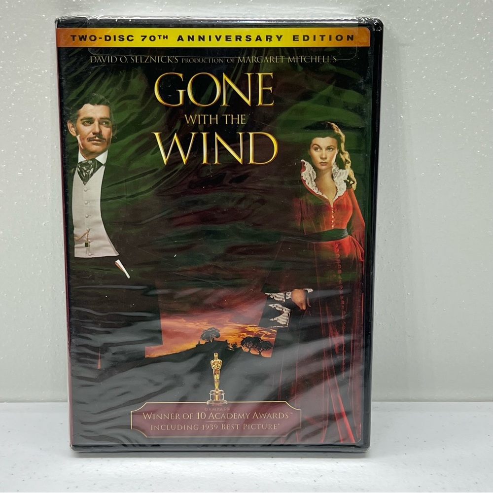 Gone With the Wind DVD Movie - 2 disks - 70th Anniversary Edition - New/Sealed